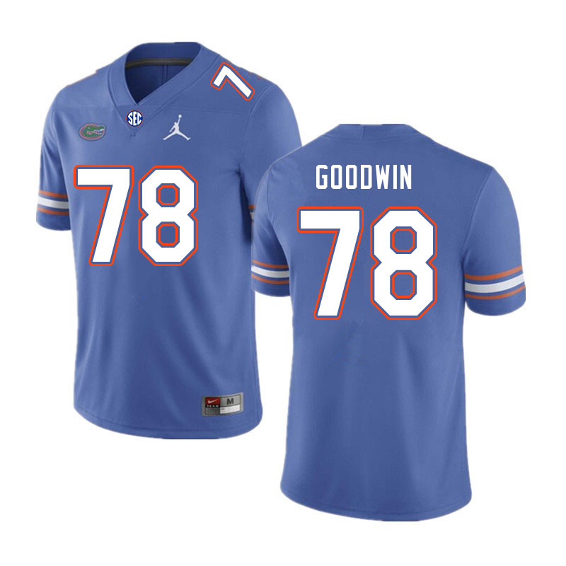 Men #78 Kiyaunta Goodwin Florida Gators College Football Jerseys Stitched-Royal